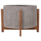 ΓΛΑΣΤΡΑ ΕΣΩΤ.ΧΩΡΟΥ FB94682.03L FIBER CEMENT ΓΚΡΙ-TEAK ΒΑΣΗ Φ50x35Υεκ