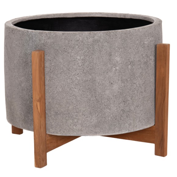 ΓΛΑΣΤΡΑ ΕΣΩΤ.ΧΩΡΟΥ FB94682.03L FIBER CEMENT ΓΚΡΙ-TEAK ΒΑΣΗ Φ50x35Υεκ