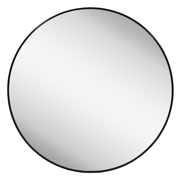 ΚΑΘΡΕΠΤΗΣ ΤΟΙΧΟΥ FB94498.01 ΠΛΑΙΣΙΟ ΣΤΡΟΓΓΥΛΟ ΑΛΟΥΜΙΝΙΟΥ ΜΑΥΡΟ Φ80εκ