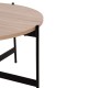 ΣΕΤ 2ΤΜΧ ΤΡΑΠΕΖΙΑ ΣΑΛΟΝΙΟΥ FB921089.02 MDF ΣΟΝΑΜΑ Φ80εκ & Φ50εκ