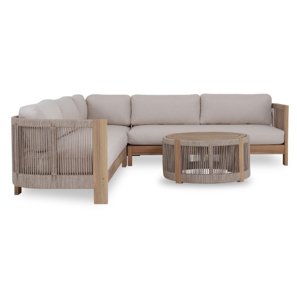 ΣΕΤ ΣΑΛΟΝΙ ΕΞ.ΧΩΡΟΥ ΓΩΝΙΑ FB96249 ΞΥΛΟ ΑΚΑΚΙΑΣ-ΣΧΟΙΝΙ-ΜΠΕΖ ΥΦΑΣΜΑ