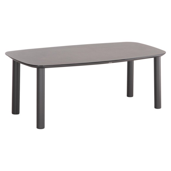 ΤΡΑΠΕΖΙ FB96202.01 ΓΚΡΙ ΑΛΟΥΜΙΝΙΟ-3D PRINT ΓΥΑΛΙ-ΚΕΡΑΜΙΚΟ LOOK 220x100x75Υεκ