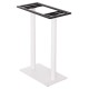 ΒΑΣΗ ΤΡΑΠΕΖΙΟΥ ΜΠΑΡ FB9480.02 ΔΥΟ ΠΟΔΙΑ-ΜΕΤΑΛΛΙΚΗ ΣΕ ΛΕΥΚΟ ΜΑΤ ΧΡΩΜΑ 80x40x108Υεκ