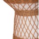 ΒΟΗΘΗΤΙΚΟ ΤΡΑΠΕΖΙ ΣΤΡΟΓΓΥΛΟ FB918167.02 FIBER CEMENT ΛΕΥΚΟ & RATTAN Φ40x45Υεκ