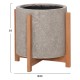 ΓΛΑΣΤΡΑ ΕΣΩΤ.ΧΩΡΟΥ FB94682.03M FIBER CEMENT ΓΚΡΙ-TEAK ΒΑΣΗ Φ40x39Υεκ
