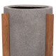 ΓΛΑΣΤΡΑ ΕΣΩΤ.ΧΩΡΟΥ FB94682.03S FIBER CEMENT ΓΚΡΙ-TEAK ΒΑΣΗ Φ33x42Υεκ