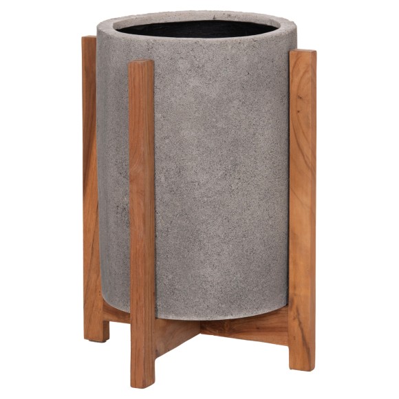 ΓΛΑΣΤΡΑ ΕΣΩΤ.ΧΩΡΟΥ FB94682.03S FIBER CEMENT ΓΚΡΙ-TEAK ΒΑΣΗ Φ33x42Υεκ
