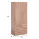 ΝΤΟΥΛΑΠΑ ΜΕ ΣΥΡΤΑΡΙΑ FB92484.11 SONAMA OAK ΜΕΛΑΜΙΝΗ 80x48x183Υεκ.