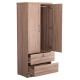 ΝΤΟΥΛΑΠΑ ΜΕ ΣΥΡΤΑΡΙΑ FB92484.11 SONAMA OAK ΜΕΛΑΜΙΝΗ 80x48x183Υεκ.