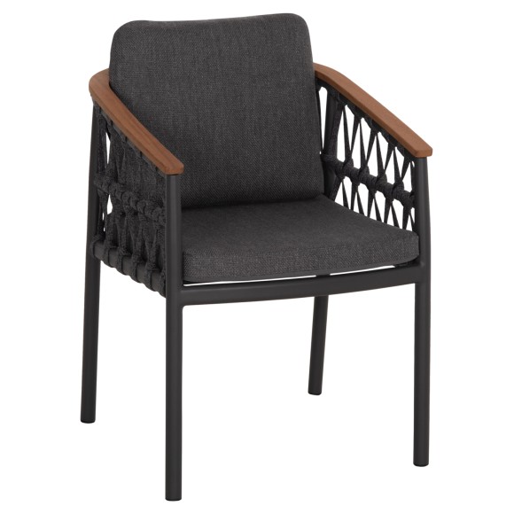 ΠΟΛΥΘΡΟΝΑ ΑΛΟΥΜΙΝΙΟΥ FB96427.01 ΣΚΟΥΡΟ ΓΚΡΙ ΣΧΟΙΝΙ & OLEFIN 59x63x85Υεκ. - 2τμχ