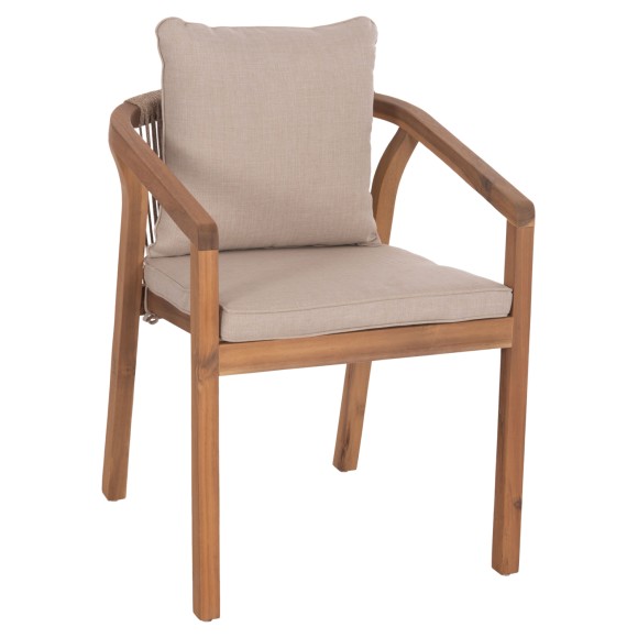 ΠΟΛΥΘΡΟΝΑ FB96244.01 ΞΥΛΟ ΑΚΑΚΙΑΣ ΦΥΣΙΚΟ-ΣΧΟΙΝΙ & ΜΑΞΙΛΑΡΙΑ ΜΠΕΖ 58x60x74Υεκ. - 2τμχ