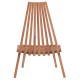 ΠΟΛΥΘΡΟΝΑ LOUNGE ΠΤΥΣΣΟΜΕΝΗ FB918112 ΞΥΛΟ TEAK--ΦΥΣΙΚΟ 61x88.5x89Υεκ.