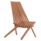 ΠΟΛΥΘΡΟΝΑ LOUNGE ΠΤΥΣΣΟΜΕΝΗ FB918112 ΞΥΛΟ TEAK--ΦΥΣΙΚΟ 61x88.5x89Υεκ.