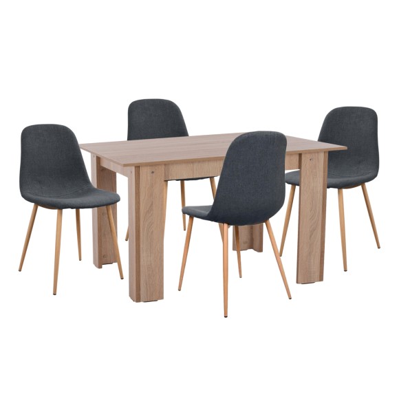 ΣΕΤ ΤΡΑΠΕΖΑΡΙΑΣ 5ΤΜΧ FB921117 ΤΡΑΠΕΖΙ ΜΕ ΚΑΡΕΚΛΕΣ ΜΕΤΑΛΛΙΚΕΣ ΜΕ ΥΦΑΣΜΑ