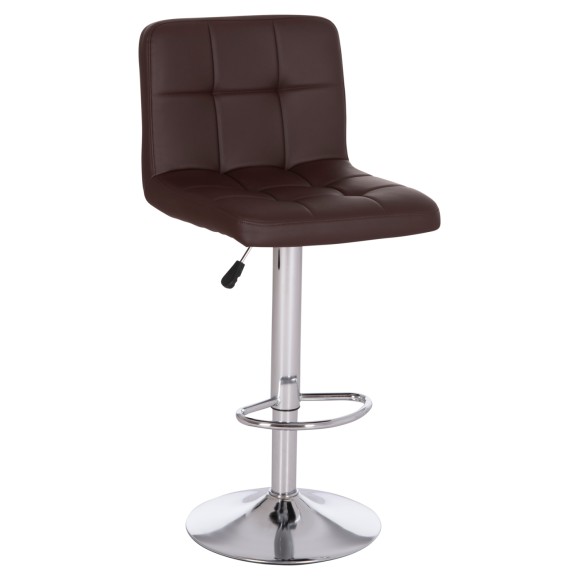 ΣΚΑΜΠΟ ΜΠΑΡ ΠΕΡΙΣΤΡΕΦΟΜΕΝΟ FB9202.23 ΚΑΦΕ PU--ΜΕΤΑΛΛΟ ΧΡΩΜΙΟ 44x52x109Υεκ. - 2τμχ