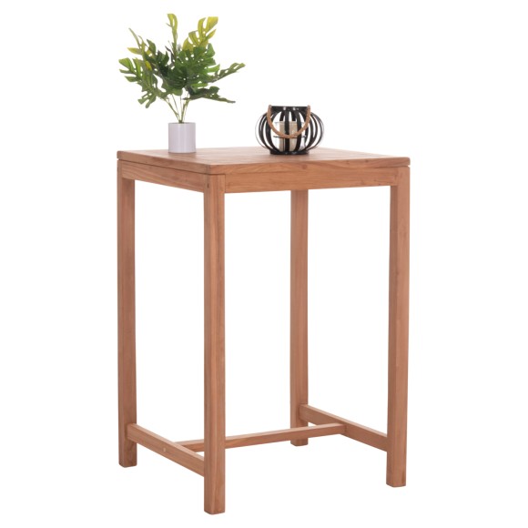 ΤΡΑΠΕΖΙ ΜΠΑΡ ΤΕΤΡΑΓΩΝΟ FB918113 ΞΥΛΟ TEAK ΣΕ ΦΥΣΙΚΟ 70x70x105Υεκ.