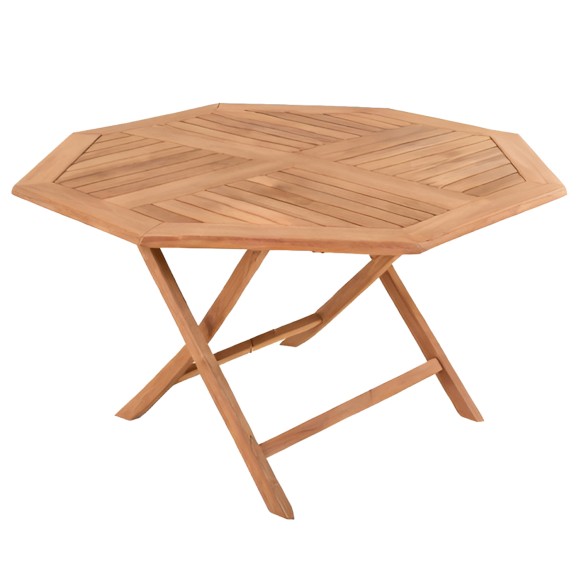 ΤΡΑΠΕΖΙ ΠΟΛΥΓΩΝΟ ΠΤΥΣΣΟΜΕΝΟ FB96618 ΞΥΛΟ TEAK ΣΕ ΦΥΣΙΚΟ ΧΡΩΜΑ 120x120x75Yεκ.