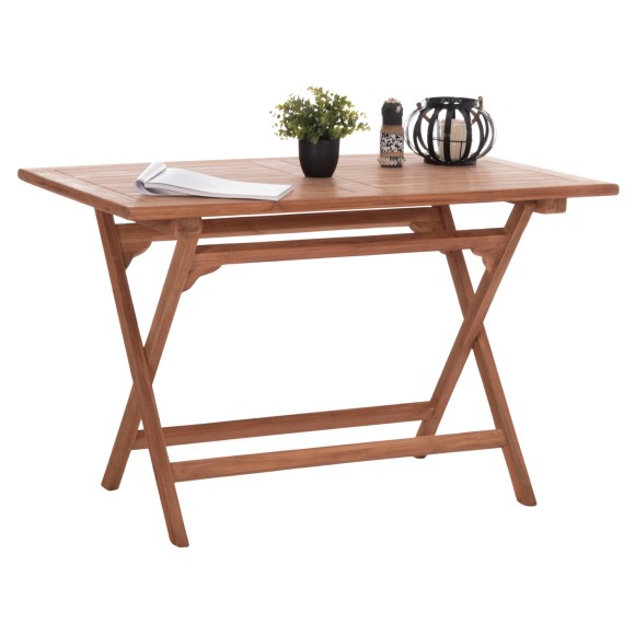 ΤΡΑΠΕΖΙ ΠΤΥΣΣΟΜΕΝΟ ΟΡΘΟΓΩΝΙΟ FB918117 ΞΥΛΟ TEAK--ΦΥΣΙΚΟ 120x70x76Υεκ.