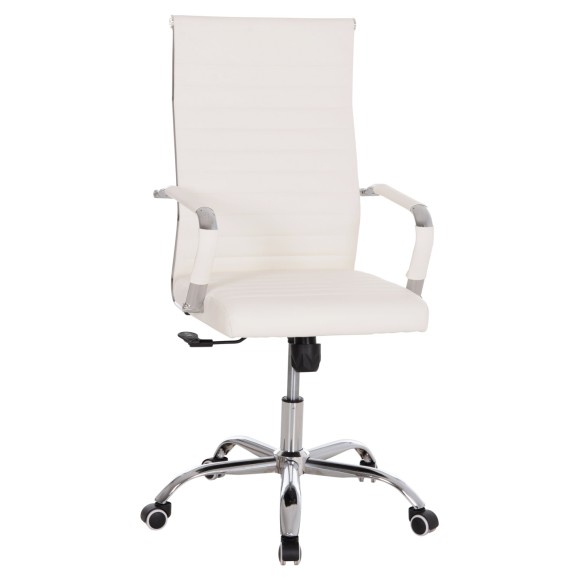 ΚΑΡΕΚΛΑ ΓΡΑΦΕΙΟΥ ΔΙΕΥΘΥΝΤΟΥ FB91059.32 ΛΕΥΚΟ PU ΠΟΔΙ ΧΡΩΜΙΟΥ 53x57x109Υεκ.