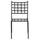 ΜΕΤΑΛΛΙΚΗ ΚΑΡΕΚΛΑ FB95509 ΣΕ ΜΑΥΡΗ ΑΠΟΧΡΩΣΗ 46x58x88  cm