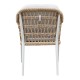 ΠΟΛΥΘΡΟΝΑ FB96556.02 ΑΛΟΥΜΙΝΙΟ & OLEFIN ΜΠΕΖ-TWIST WICKER 58x60x80Yεκ - 2τμχ
