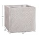 ΣΕΤ 4ΤΜΧ ΓΛΑΣΤΡΕΣ ΤΕΤΡΑΓΩΝΕΣ FB94730 FIBERCLAY ΓΚΡΙ CEMENT 37x37x32Υεκ.