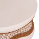 ΤΡΑΠΕΖΙ ΣΑΛΟΝΙΟΥ FB918157.02 FIBER CEMENT ΛΕΥΚΟ-ΦΥΣΙΚΟ RATTAN--Φ92x44.5Υεκ