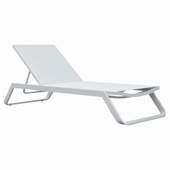 ΞΑΠΛΩΣΤΡΑ ΑΛΟΥΜΙΝΙΟΥ FB96562.02 ΣΚΕΛΕΤΟΣ & TEXTILENE ΛΕΥΚΟ 220x67.5x31.5Υεκ