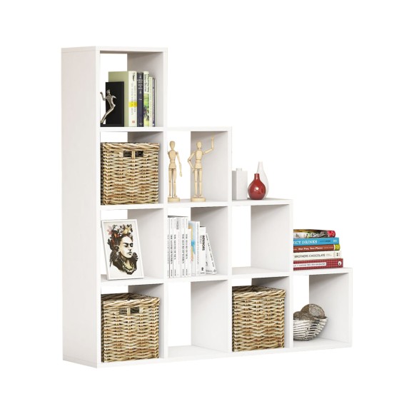 ΒΙΒΛΙΟΘΗΚΗ ΜΕΛΑΜΙΝΗΣ ΛΕΥΚΟ 120x30x123,6Υεκ.FB99238.11