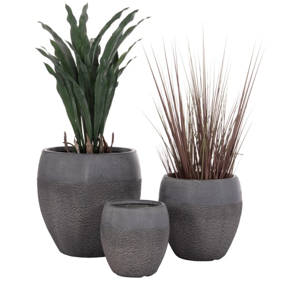 ΣΕΤ 3ΤΜΧ ΓΛΑΣΤΡΕΣ FB94725 FIBERCLAY-ΣΕ ΣΚΟΥΡΟ CEMENT ΧΡΩΜΑ Φ55x54Υεκ