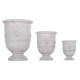 ΣΕΤ 3ΤΜΧ ΓΛΑΣΤΡΕΣ ΜΕ ΑΝΑΓΛΥΦΟ FB94729 FIBERCLAY-ΣΕ ΥΠΟΛΕΥΚΟ Φ58x72.5Υεκ