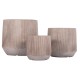 ΣΕΤ 3ΤΜΧ ΓΛΑΣΤΡΕΣ ΣΤΡΟΓΓΥΛΕΣ FB94724 FIBERCLAY-ΧΡΩΜΑ CEMENT Φ55x55Υεκ