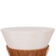 ΤΡΑΠΕΖΙ ΣΑΛΟΝΙΟΥ FB918164.02L FIBER CEMENT ΛΕΥΚΟ-ΦΥΣΙΚΟ RATTAN--Φ55x45Υεκ