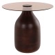 ΒΟΗΘΗΤΙΚΑ ΤΡΑΠΕΖΑΚΙΑ 2ΤΜΧ FB99668 ΞΥΛΟ MANGO-ΓΥΑΛΙ TOP Φ55x49,5Υ & Φ40x36,5Υεκ.