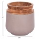 ΔΙΑΚΟΣΜΗΤΙΚΑ ΒΑΖΑ ΔΑΠΕΔΟΥ 2ΤΜΧ FB921140.04 FIBER CEMENT TAUPE-ΞΥΛΟ ΤΕΑΚ 47Υ & 60Υεκ