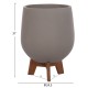 ΣΕΤ 3 ΓΛΑΣΤΡΕΣ ΜΕ TEAK ΒΑΣΕΙΣ FB94681.03 FIBER CEMENT--ΓΚΡΙ