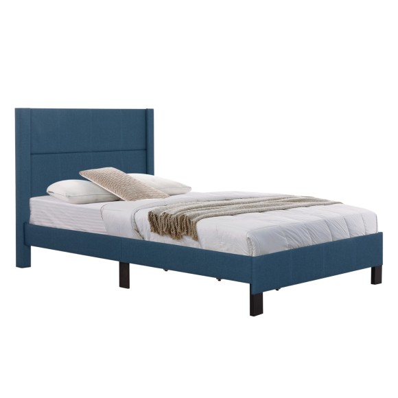 ΚΡΕΒΑΤΙ FB9667.14 ΜΠΛΕ ΥΦΑΣΜΑ ΓΙΑ ΜΟΝΟ ΣΤΡΩΜΑ 120X200εκ.