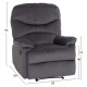 ΠΟΛΥΘΡΟΝΑ RELAX FB93298.01 ΓΚΡΙ ΒΕΛΟΥΔΟ 85x90x95Υεκ.