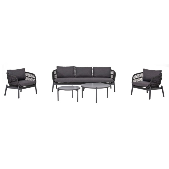 ΣΕΤ ΣΑΛΟΝΙ ΕΞ.ΧΩΡΟΥ 5ΤΜΧ FB96470.01 ΑΛΟΥΜΙΝΙΟ-ΣΧΟΙΝΙ-ΚΕΡΑΜΙΚΟ TOP---ΓΚΡΙ