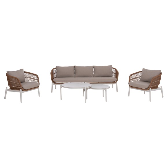 ΣΕΤ ΣΑΛΟΝΙ ΕΞ.ΧΩΡΟΥ 5ΤΜΧ FB96470.03 ΑΛΟΥΜΙΝΙΟ-ΣΧΟΙΝΙ-ΚΕΡΑΜΙΚΟ TOP--ΛΕΥΚΟ