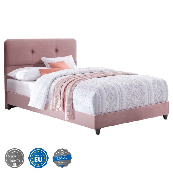 ΚΡΕΒΑΤΙ FB9648.12, ΣΑΠΙΟ ΜΗΛΟ ΒΕΛΟΥΔΟ, 120x200 εκ.