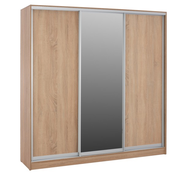 ΝΤΟΥΛΑΠΑ ΣΥΡΟΜΕΝΗ ΜΕΛΑΜΙΝΗΣ SONAMA ΜΕ ΚΑΘΡΕΦΤΗ 3ΦΥΛΛΗ FB92461.01  183x60x220 εκ.