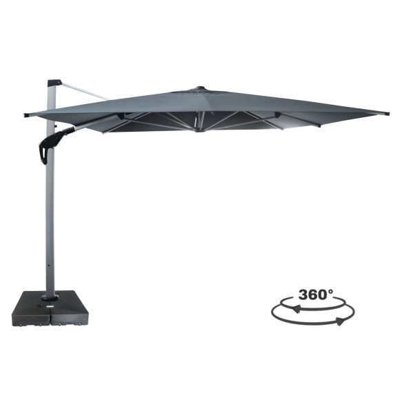 ΟΜΠΡΕΛΑ ΜΕ ΒΑΣΗ ΝΕΡΟΥ FB910723.01 ΑΣΗΜΙ ΑΛΟΥΜΙΝΙΟ--ΓΚΡΙ ΣΚΙΑΣΤΡΟ 3x4x2,86Yμ