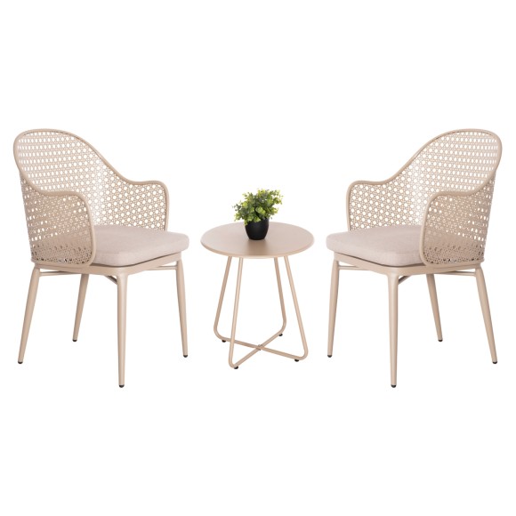 ΣΕΤ LOUNGE 3TMX ΕΞ.ΧΩΡΟΥ FB921107.03 ΑΛΟΥΜΙΝΙΟ & ΜΕΤΑΛΛΟ ΣΕ ΚΑΠΟΥΤΣΙΝΟ