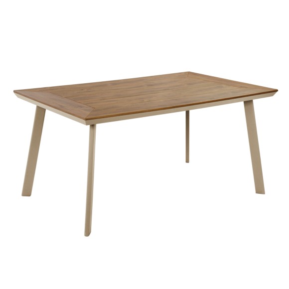 ΤΡΑΠΕΖΙ ΑΛΟΥΜΙΝΙΟΥ ΜΕ POLYWOOD FB95132.04 ΚΑΠΟΥΤΣΙΝΟ 160x92x72Υεκ