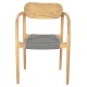 ΠΟΛΥΘΡΟΝΑ FB99636.08 ΞΥΛΟ TEAK ΦΥΣΙΚΟ & ΓΚΡΙ ΣΧΟΙΝΙ 55x54x80Yεκ.