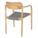 ΠΟΛΥΘΡΟΝΑ FB99636.08 ΞΥΛΟ TEAK ΦΥΣΙΚΟ & ΓΚΡΙ ΣΧΟΙΝΙ 55x54x80Yεκ.