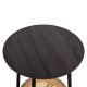 ΒΟΗΘΗΤΙΚΟ ΤΡΑΠΕΖAKI FB918034 MDF ΣΕ ZEBRANO-ΜΕΤΑΛΛΙΚΑ ΠΟΔΙΑ-WICKER Φ45x55Υεκ