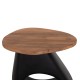 ΒΟΗΘΗΤΙΚΟ ΤΡΑΠΕΖΙ FB94692.01 FIBER CEMENT ΜΑΥΡΟ--ΞΥΛΟ TEAK TOP 47x60x59Υεκ