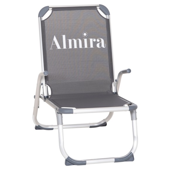 ΚΑΡΕΚΛΑΚΙ ΠΑΡΑΛΙΑΣ ΑΛΟΥΜΙΝΙΟΥ ΒΑΡ.ΤΥΠΟΥ ΥΠΕΡΥΨΩΜΕΝΟ FB96431.10 ΓΚΡΙ 53x68x80Υεκ